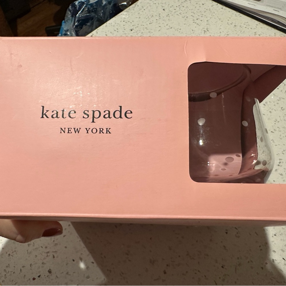 Kate Spade Crystal Stemless Polkadot Wine Glasses (4 in set)